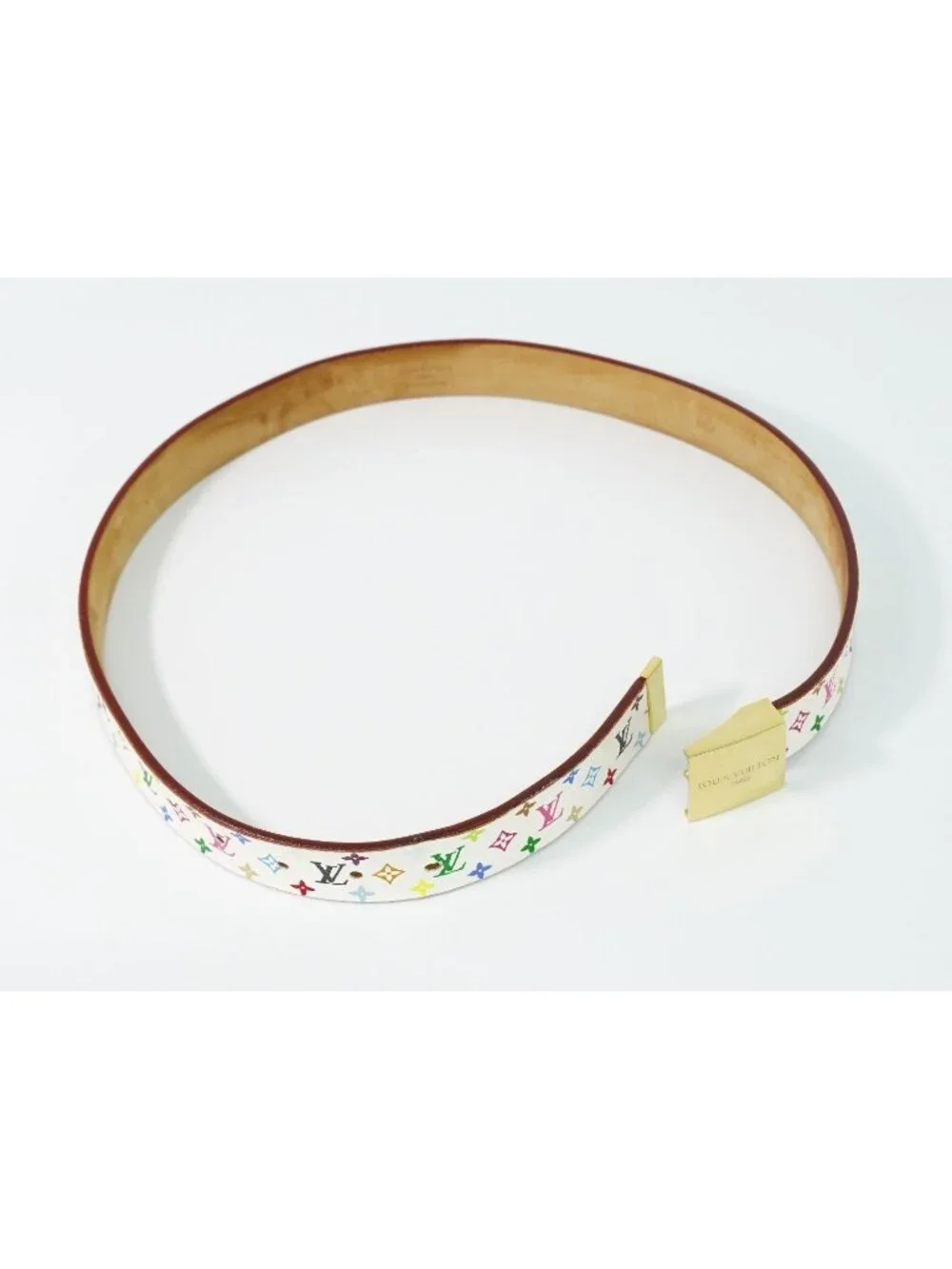Louis Vuitton LV Ceinture Carre Monogram Multicolor Takashi Murakami Belt 70/28